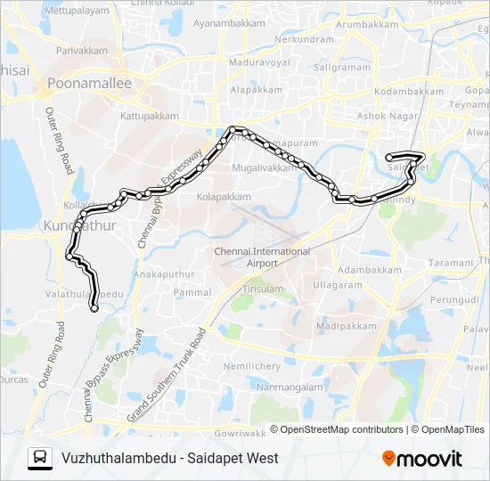 88D Bus Line Map