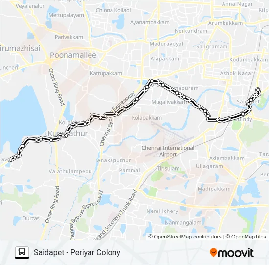 88L Bus Line Map