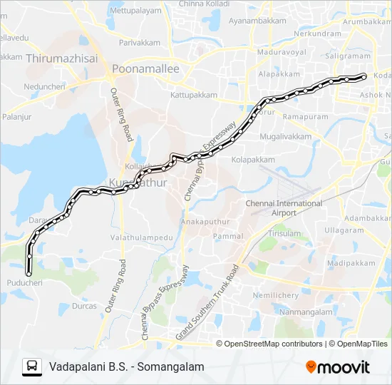 88M Bus Line Map