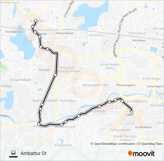 A20 Bus Line Map