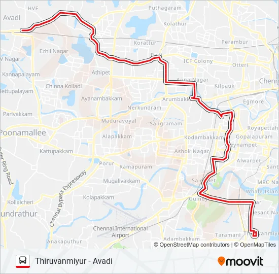 A47 Bus Line Map