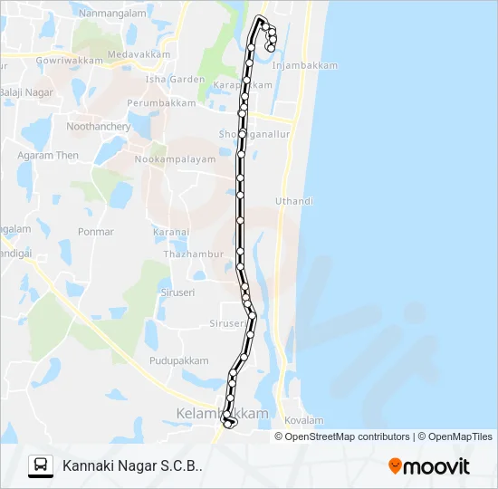 B19 Bus Line Map