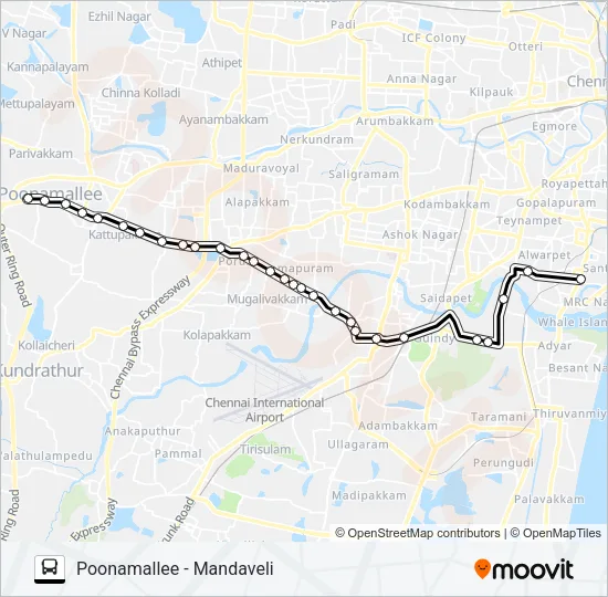 F54 Bus Line Map