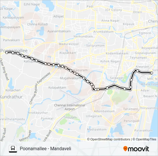 F54 Bus Line Map