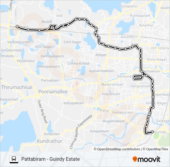 F70 Bus Line Map