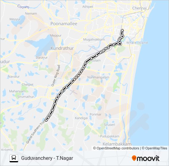 G18 Bus Line Map