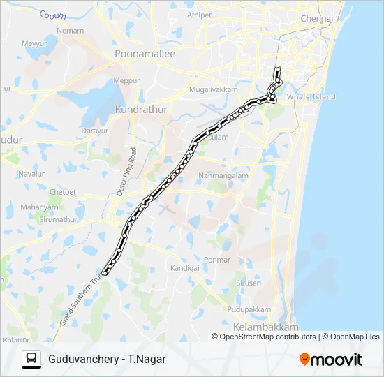 G18 Bus Line Map