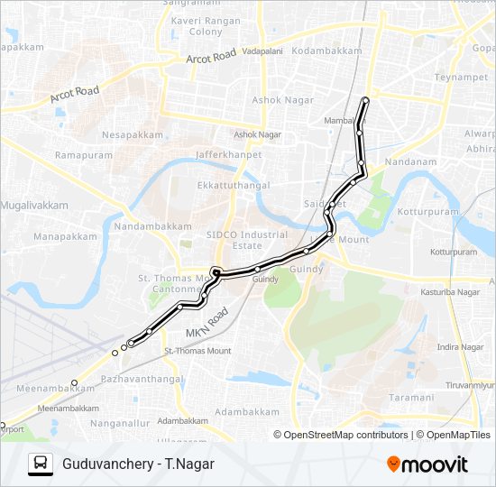 G18 Bus Line Map