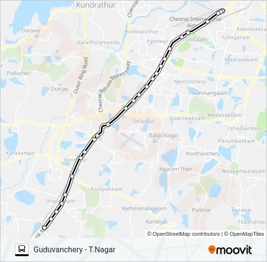 G18 Bus Line Map