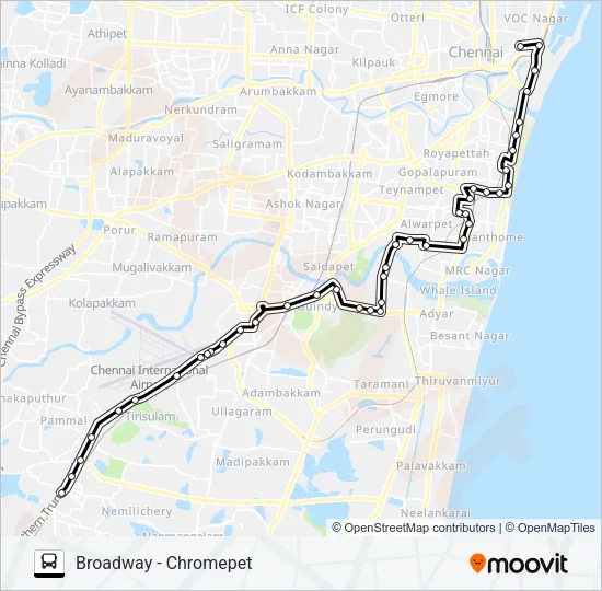 G21 Bus Line Map