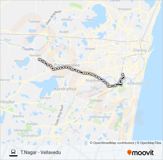 G54 bus Line Map