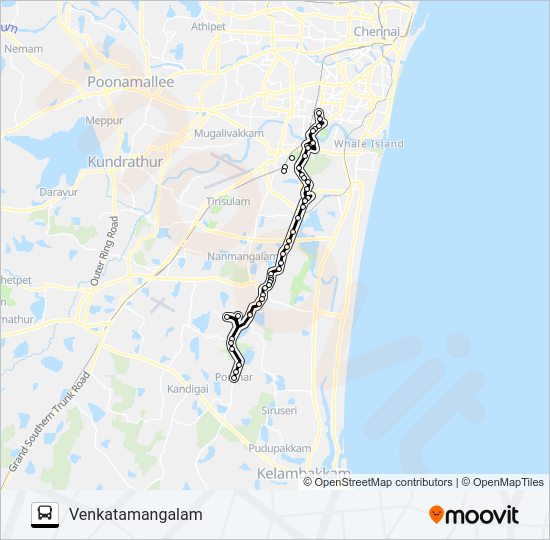 J51 Bus Line Map