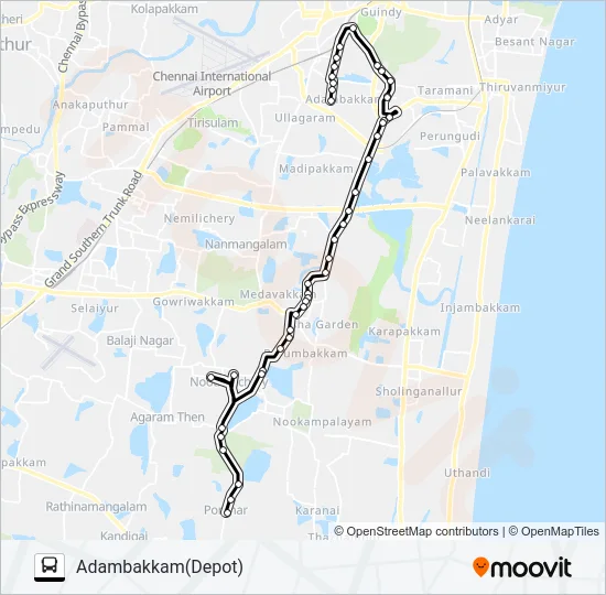 J51 Bus Line Map