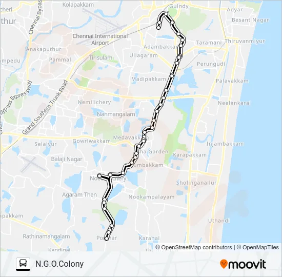 J51 Bus Line Map