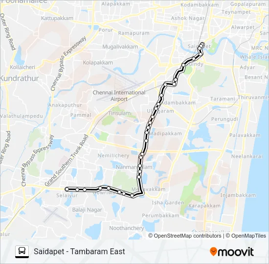 M11 Bus Line Map