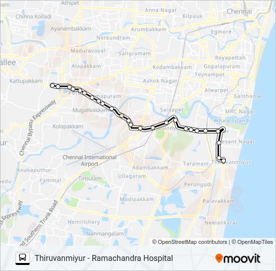 M49 Bus Line Map