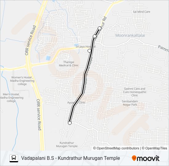 M88 Bus Line Map