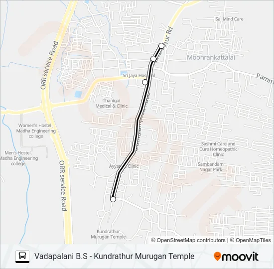 M88 Bus Line Map