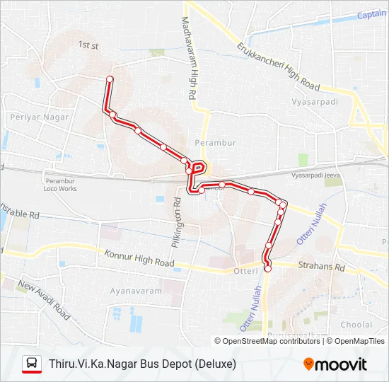 T29 Bus Line Map