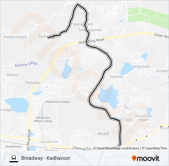 120K bus Line Map