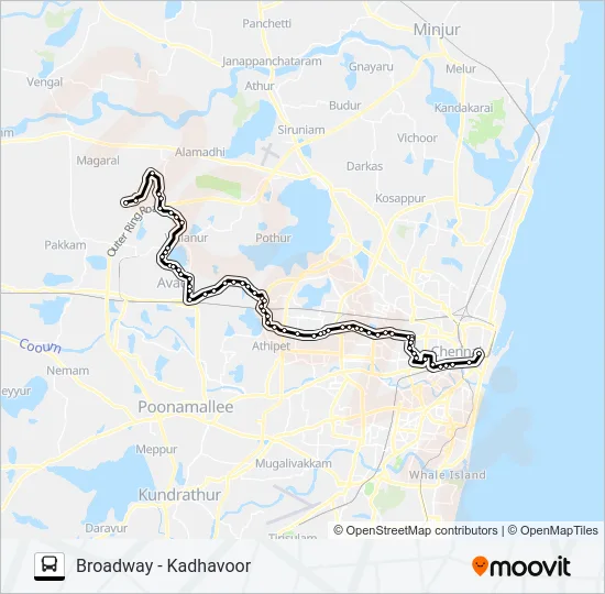 120K Bus Line Map