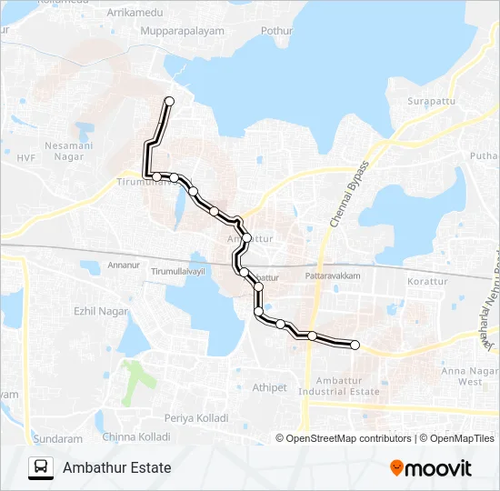 147V Bus Line Map
