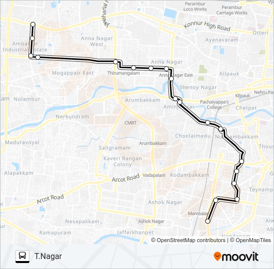 147V bus Line Map