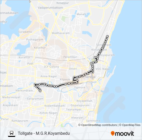 159B Bus Line Map