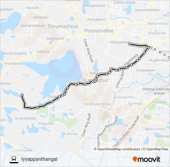 188K Bus Line Map