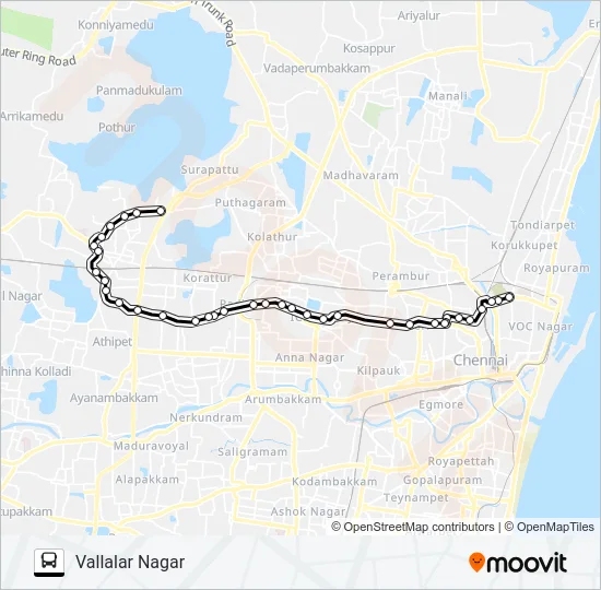 248A Bus Line Map