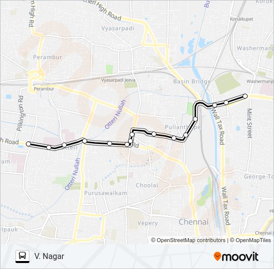 248P bus Line Map