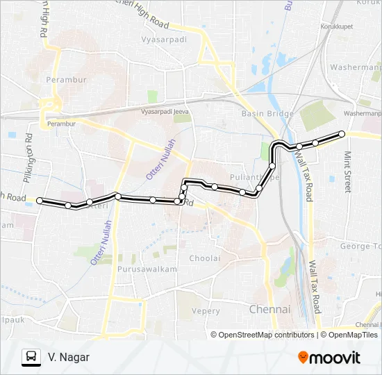 248P Bus Line Map