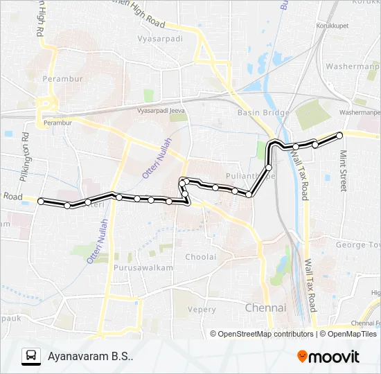 248P Bus Line Map