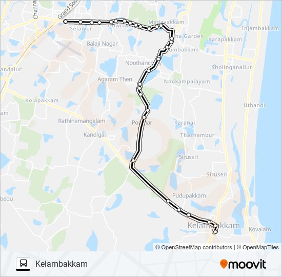 551a Route: Schedules, Stops & Maps - Kelambakkam (Updated)