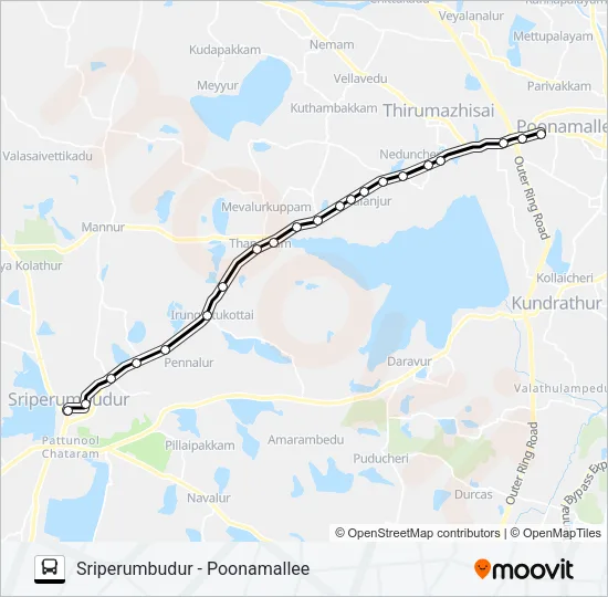 553K Bus Line Map