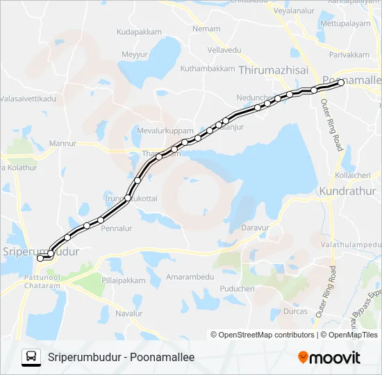 553K Bus Line Map