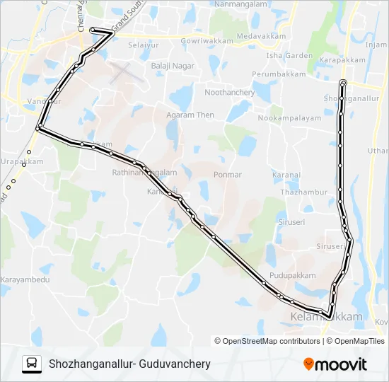 555G Bus Line Map