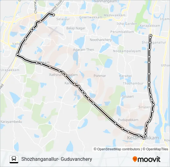 555G Bus Line Map