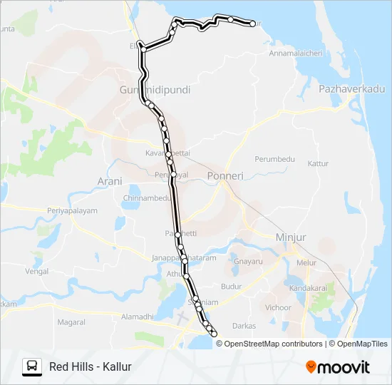 557C Bus Line Map