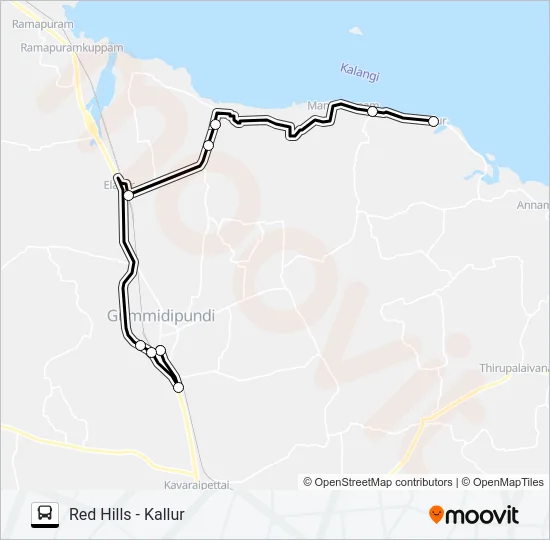 557C Bus Line Map