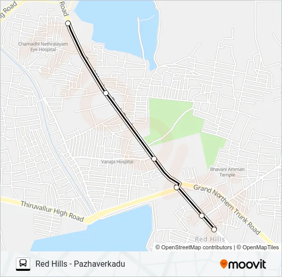 558B Bus Line Map