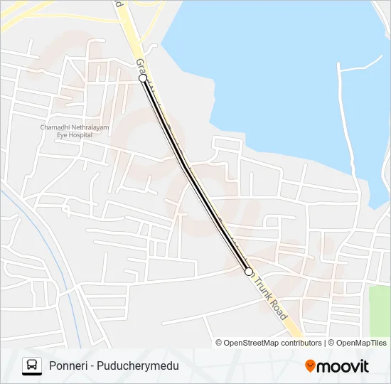 558C Bus Line Map