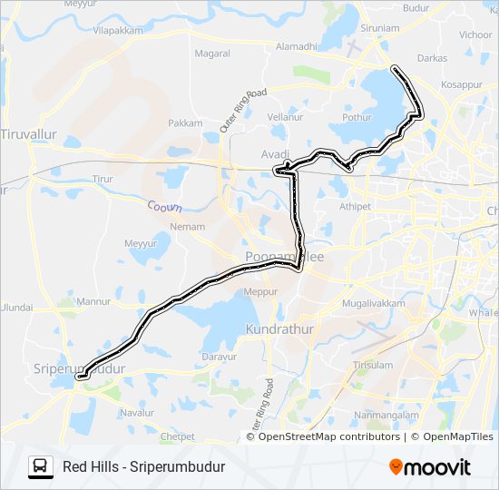 Chennai To Sriperumbudur Route Map 562A Route: Schedules, Stops & Maps - Sriperumbudur (Updated)