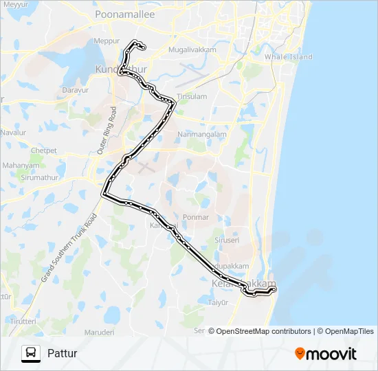 566B Bus Line Map