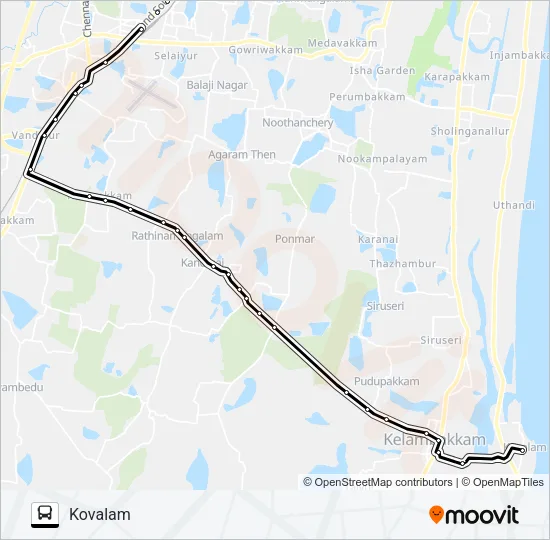 566B Bus Line Map