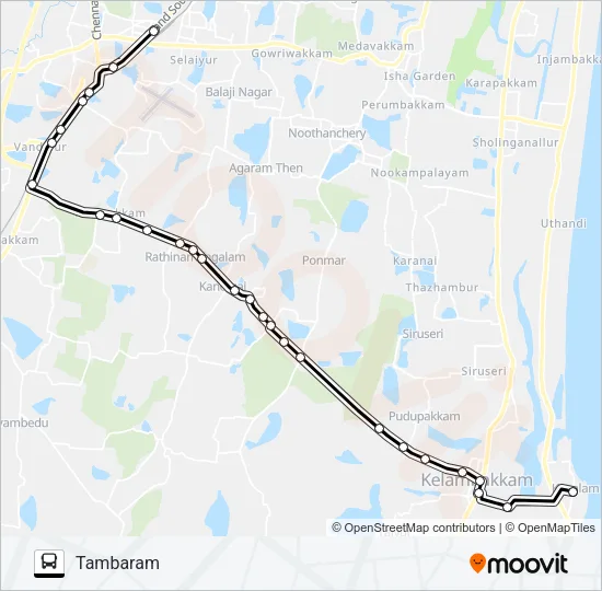 566B Bus Line Map