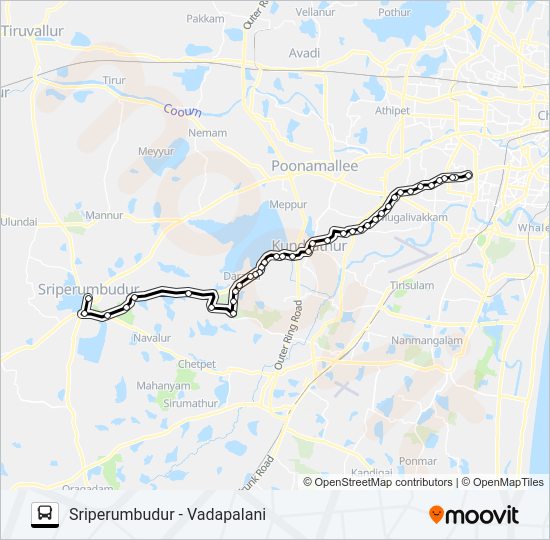 578A bus Line Map