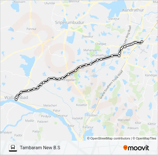 579A Bus Line Map