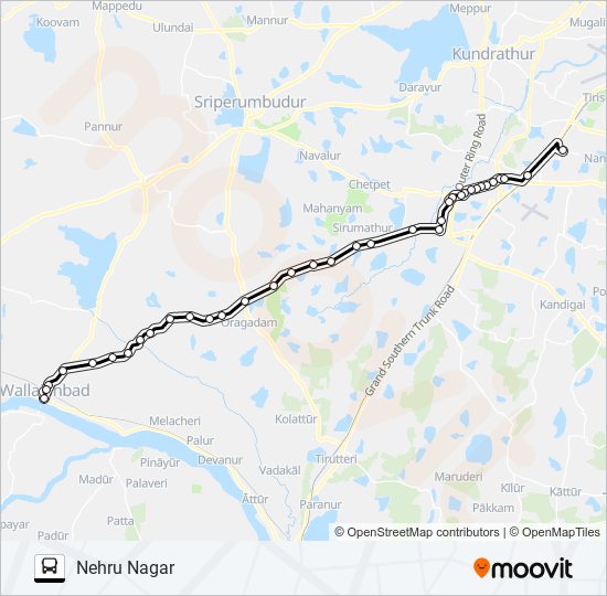 579A bus Line Map