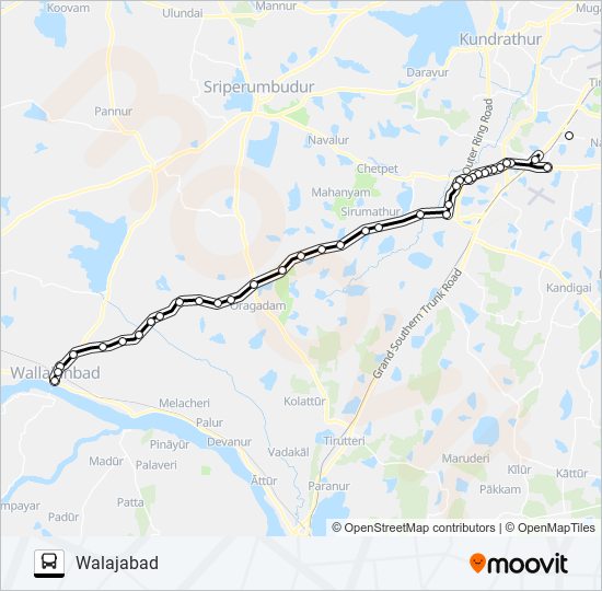 579A bus Line Map